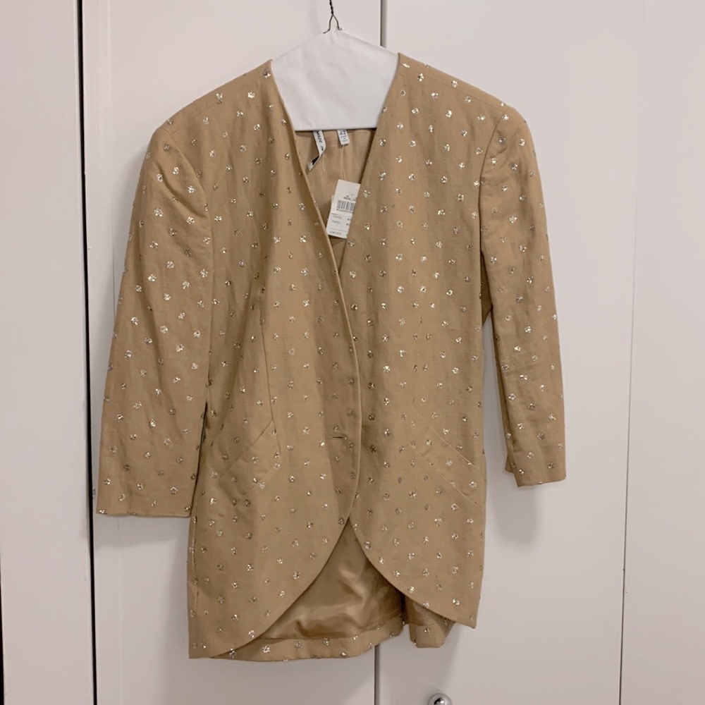 Vintage blazer with glitter details made in Italy.